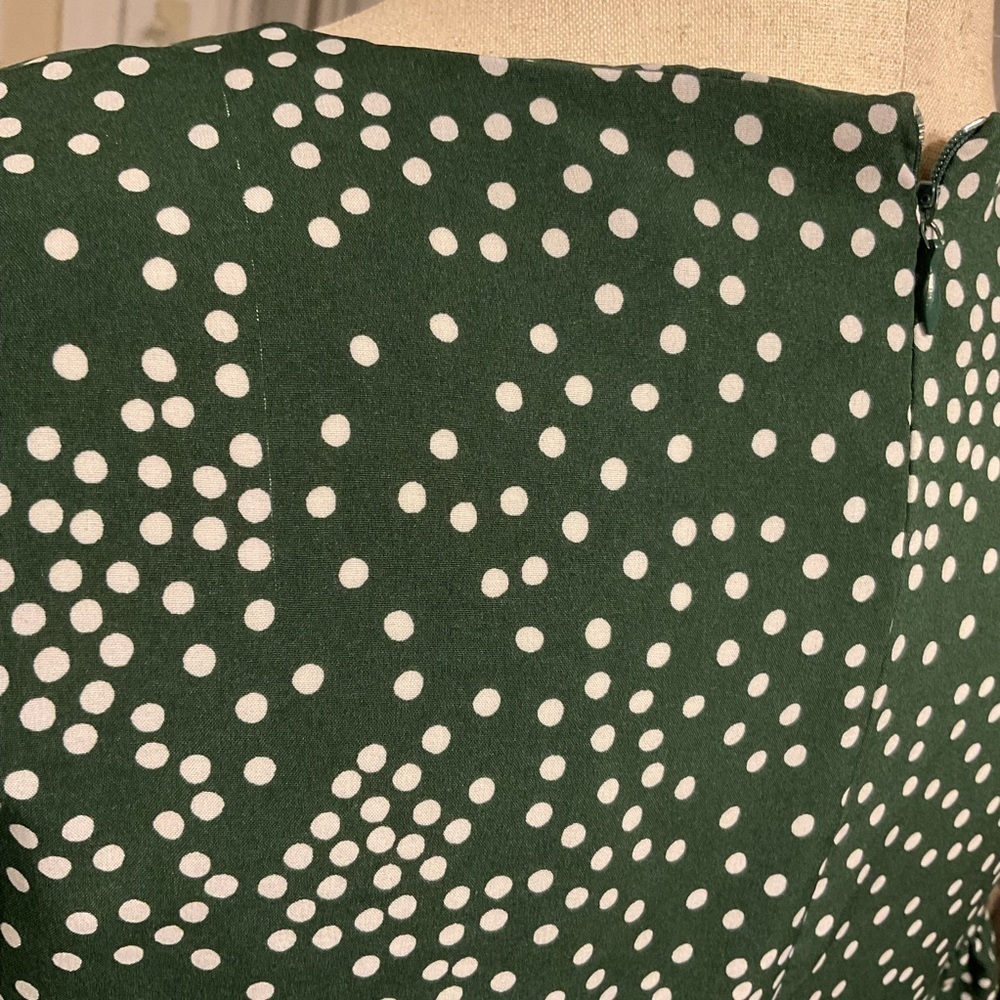 ❤️3/$15 Green Polka Dot Dress ( final Price) - Picture 5 of 6